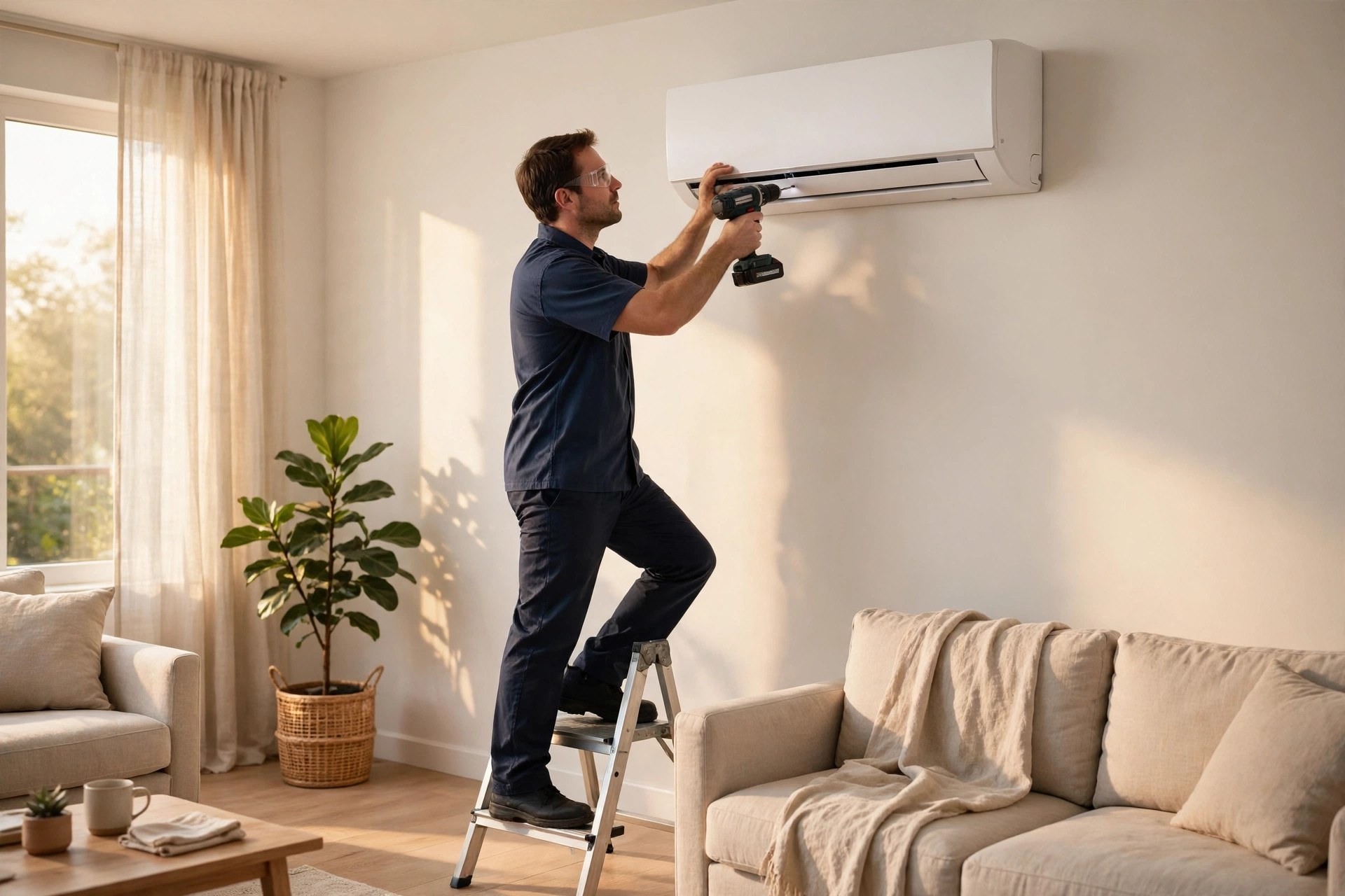 Instalación de un aire acondicionado